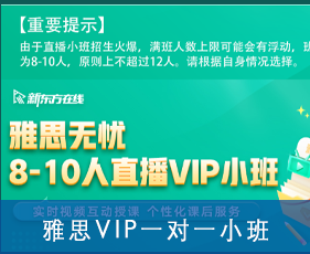 雅思VIP一对一小班