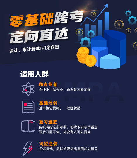 考研会计、审计复试1+1定向班（大纲+教材）