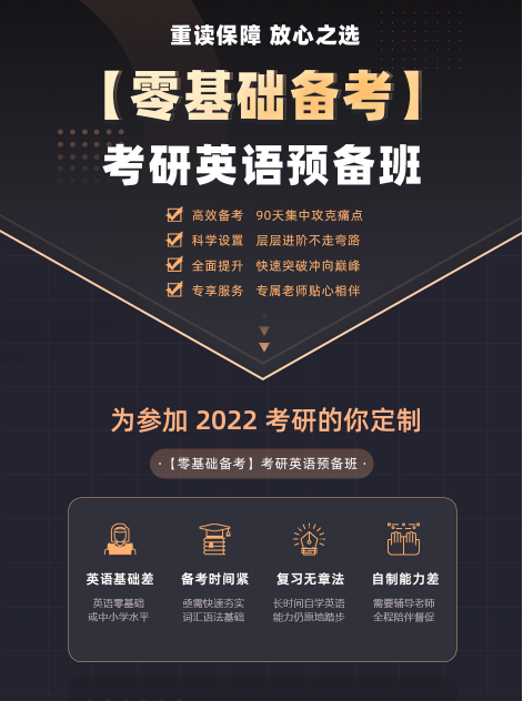 【零基础备考】考研英语预备班