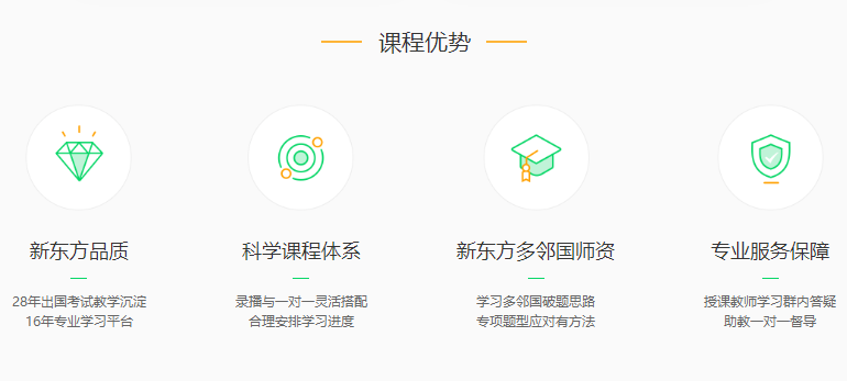 北美读研多邻国考试课程
