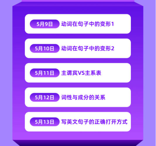 【有奖挑战】5天吃透考研核心语法