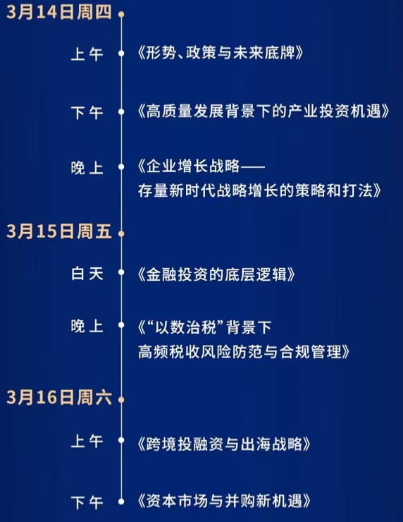复金汇资本之道金融赋能实业名师课