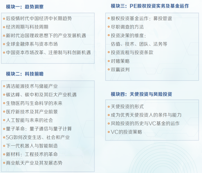 科创股权投资实战班招生简章