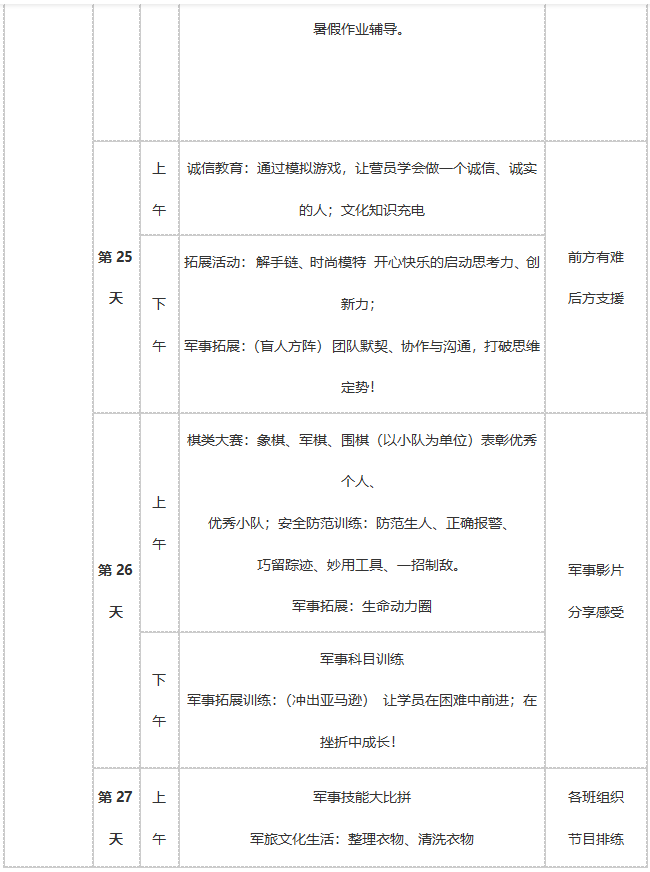 28天军事将帅营