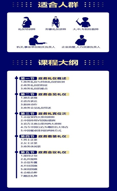 《国家高级政务礼仪指导师》认证班