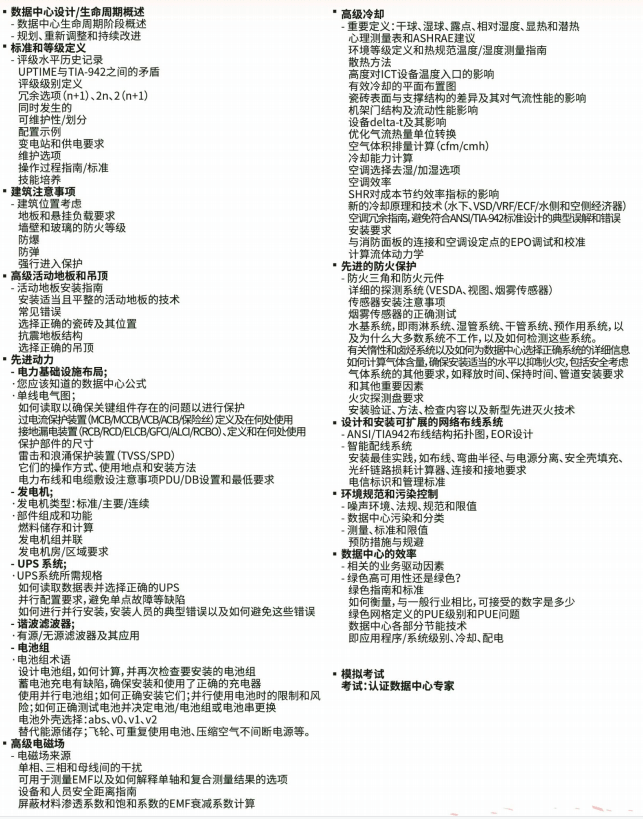 CDCS认证数据中心专家