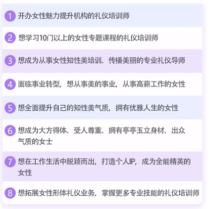 ACIC国际注册高级形体仪态精品导师双证班