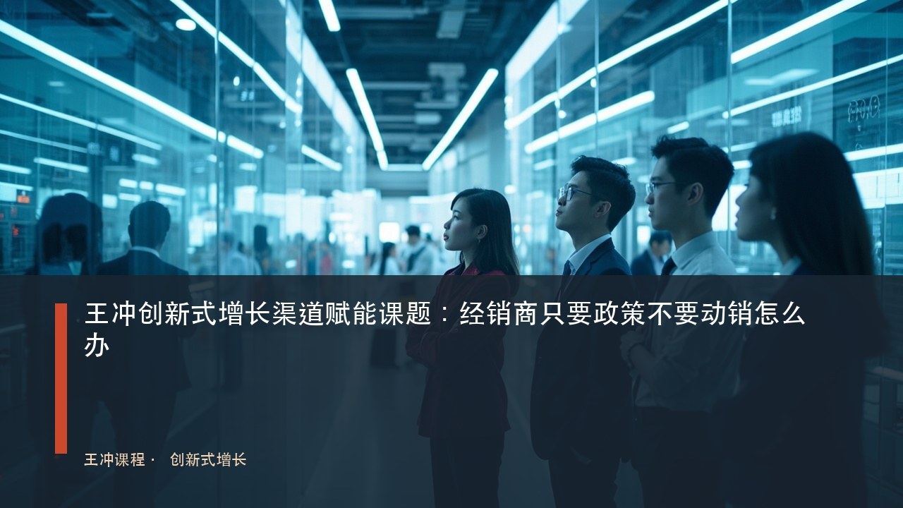 王冲创新式增长渠道赋能课题:经销商只要政策不要动销怎么办