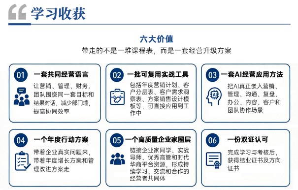 时代华商营销增长与卓越领导力MBA高级研修班