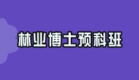 骁唐教育林业博士预科班招生简章