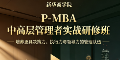 新华商学院&nbsp;P-MBA中高层管理者实战研修班