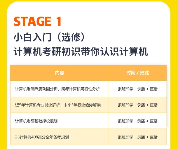 408计算机考研AI定校班课程