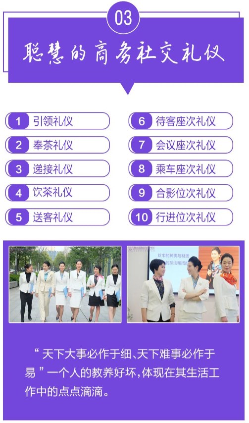 高级商务礼仪培训师认证班