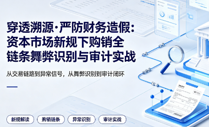 “穿透溯源·严防财务造假:资本市场新规下购销全链条舞弊识别与审计实战”