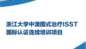 浙江大学中澳图式治疗ISST国际认证连续培训项目