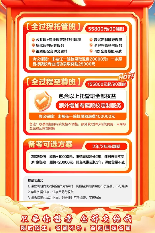 中公考研VIP1对1全过程托管班