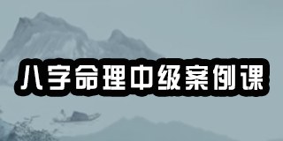 八字命理中级案例课-赵泽老师