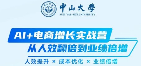 中山大学AI+电商增长实战营