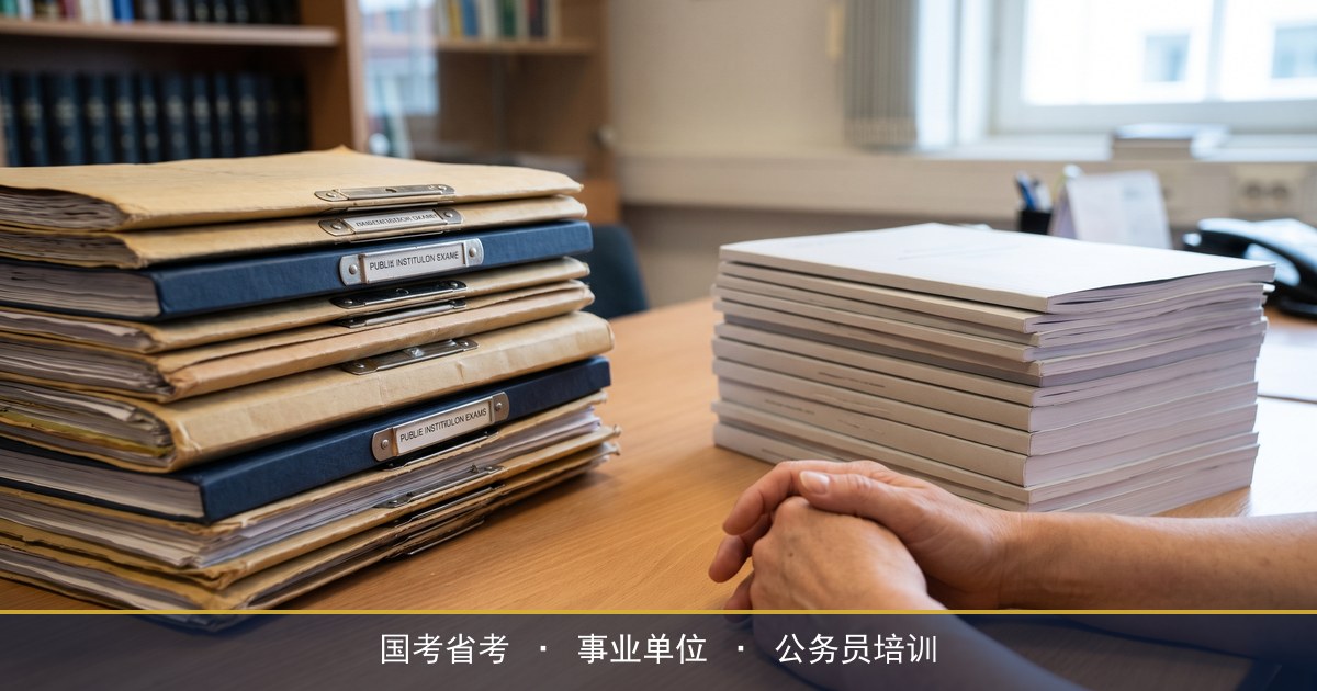 事业单位考试和公务员考试有什么不一样，备考要分开准备吗？华公教育考试类型对比