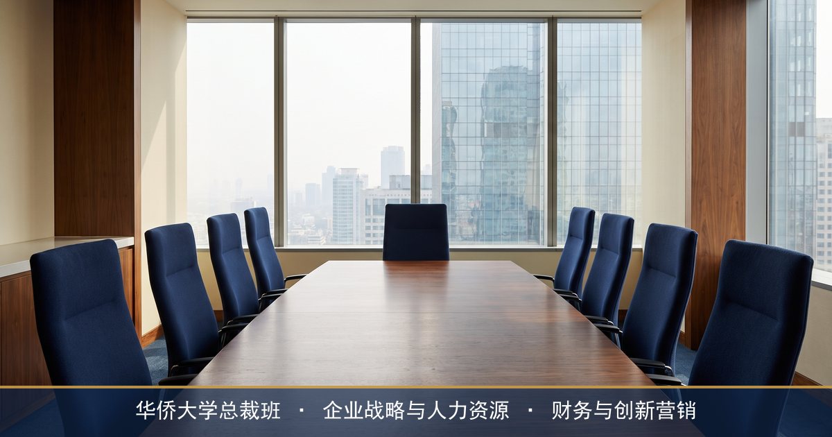 想读总裁班先问哪三个问题?华侨大学总裁班报名前的决策清单