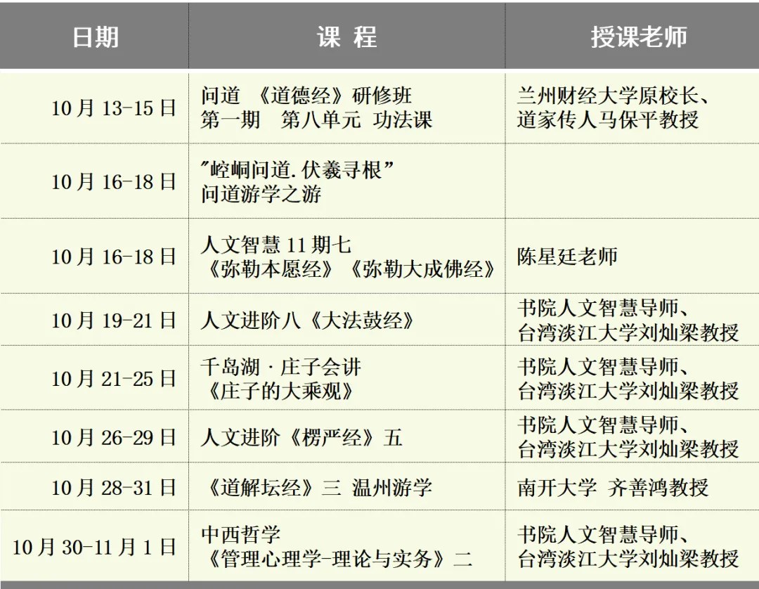 刘灿梁主讲《管理心理学—理论与实务》二:老子书院中西哲学2026年10月30日—11月1日上海开课
