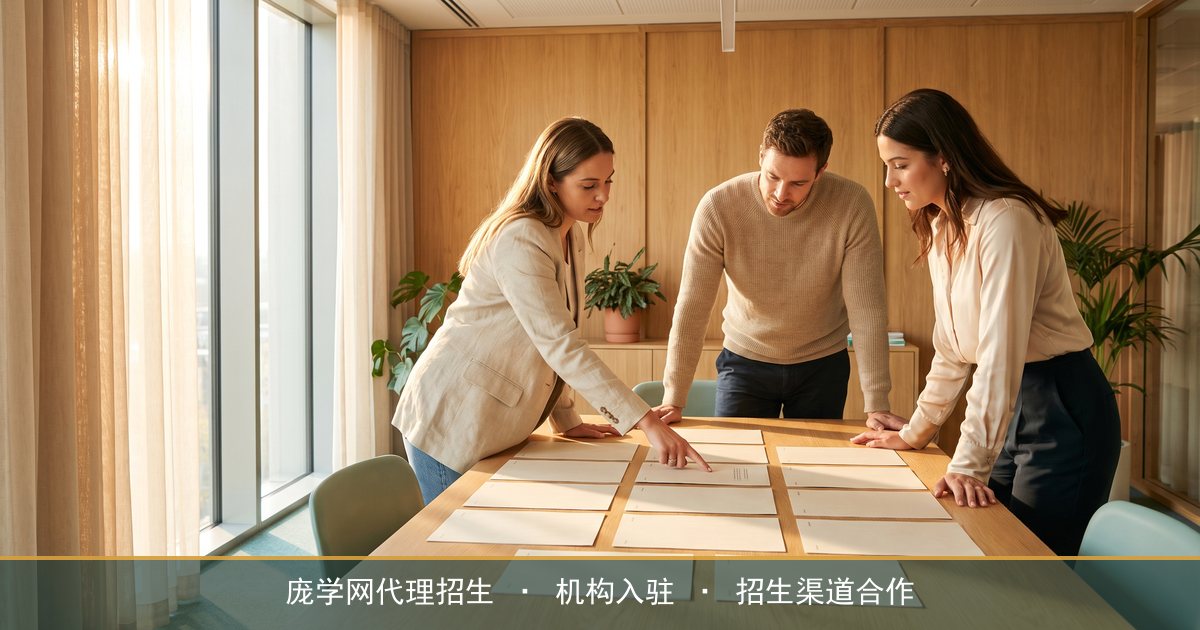 招生代理网怎么选?庞学网把机构找渠道的判断标准讲清楚