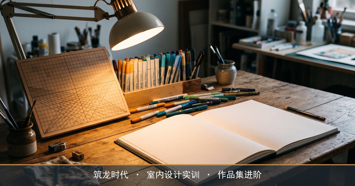 透视画法学不会?筑龙时代手绘课从灭点讲到空间表达