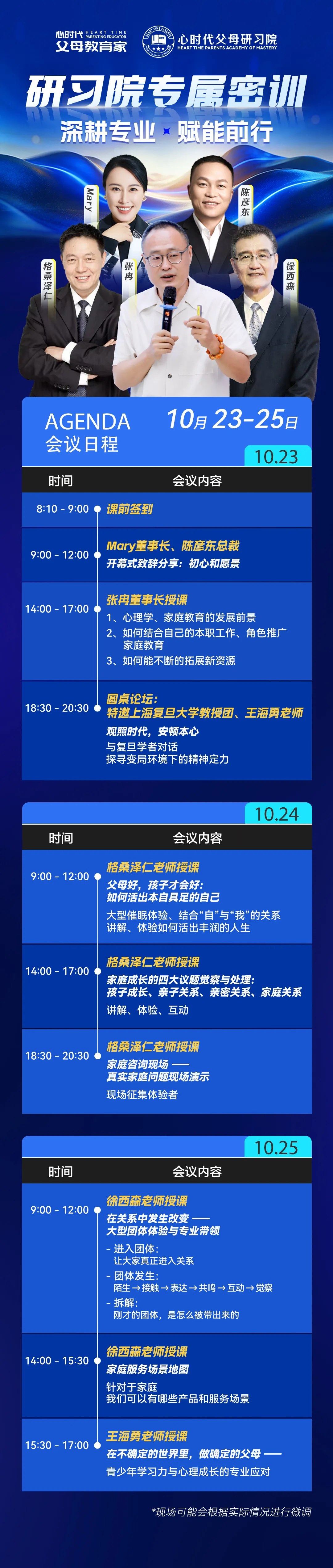 张兆鹏心理咨询课堂交流|附心时代父母张冉、格桑泽仁、徐西森、王涌勇、Mary、陈彦东2026年10月23—25日郑州密训