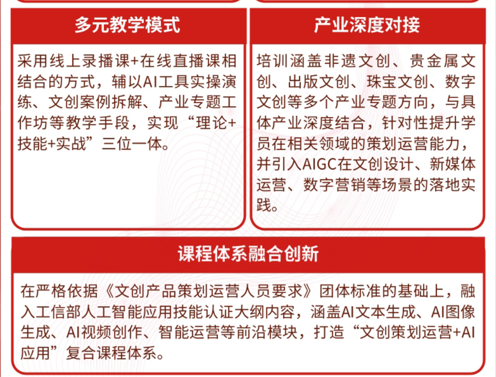 文创产品策划运营师职业能力培训课程