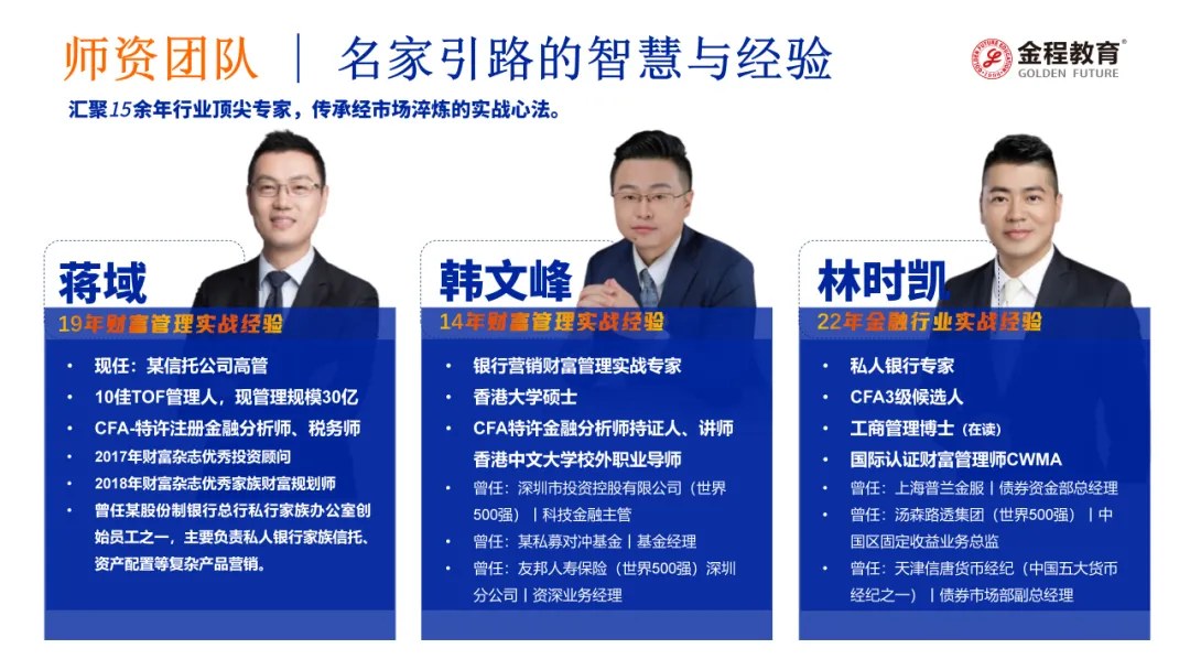金程教育保险金信托是什么:RFP注册保险金信托专家四章课程、师资与考试说明