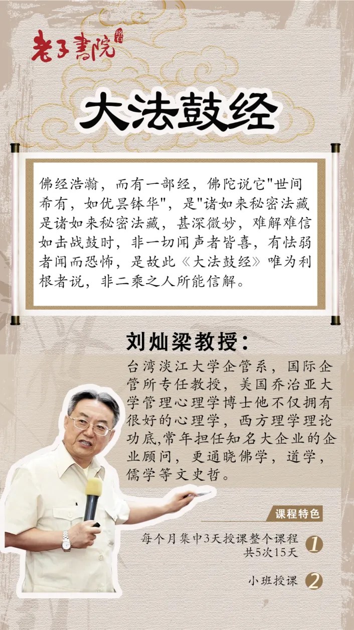 老子书院刘灿梁《大法鼓经》专题讲座回顾:2026年10月19—21日上海