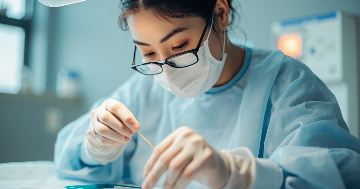 穴位埋线减肥怎么做?弘中教育针灸临床班的埋线实操