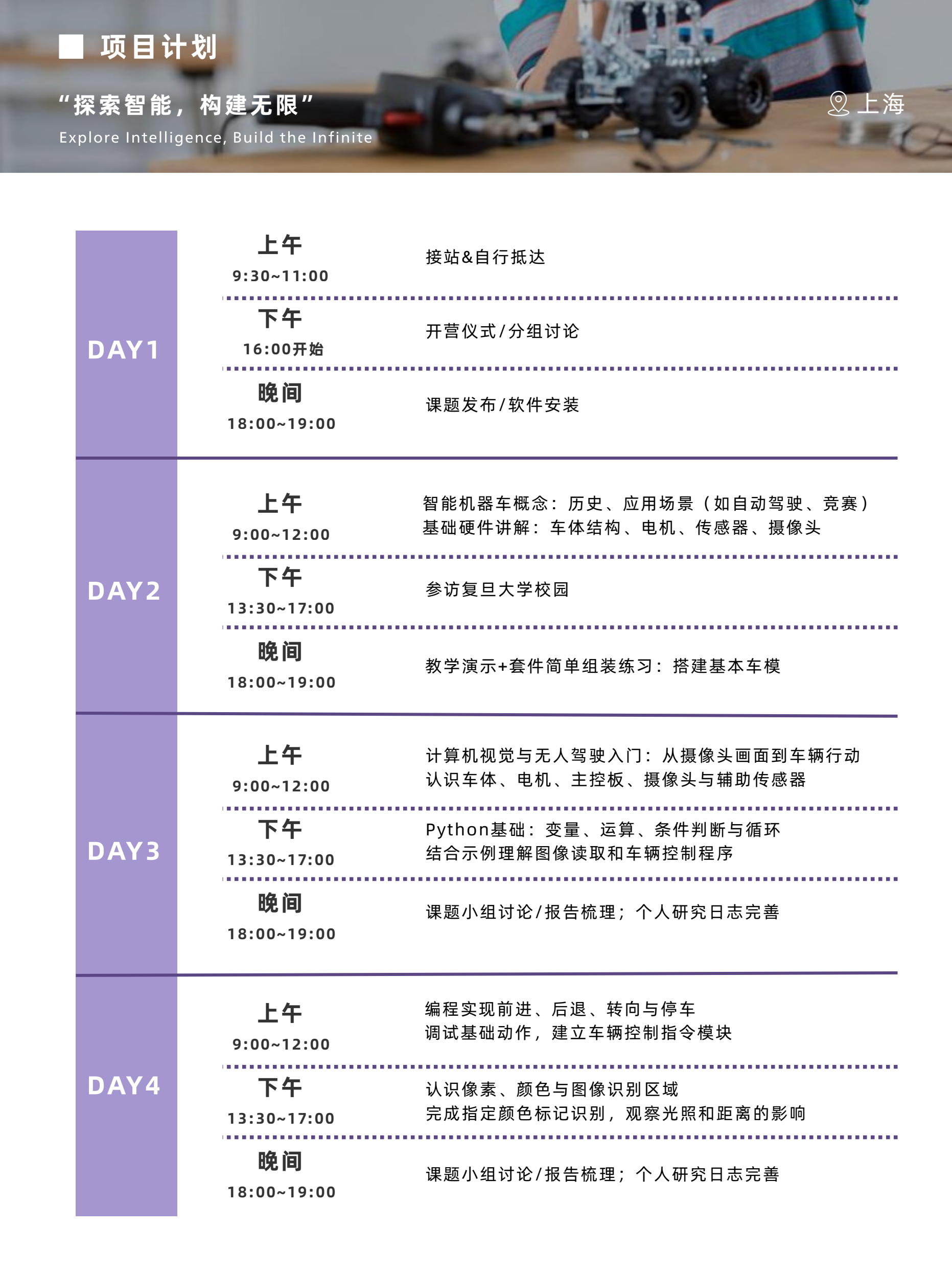 中学生AI视觉感知与无人驾驶挑战冬令营