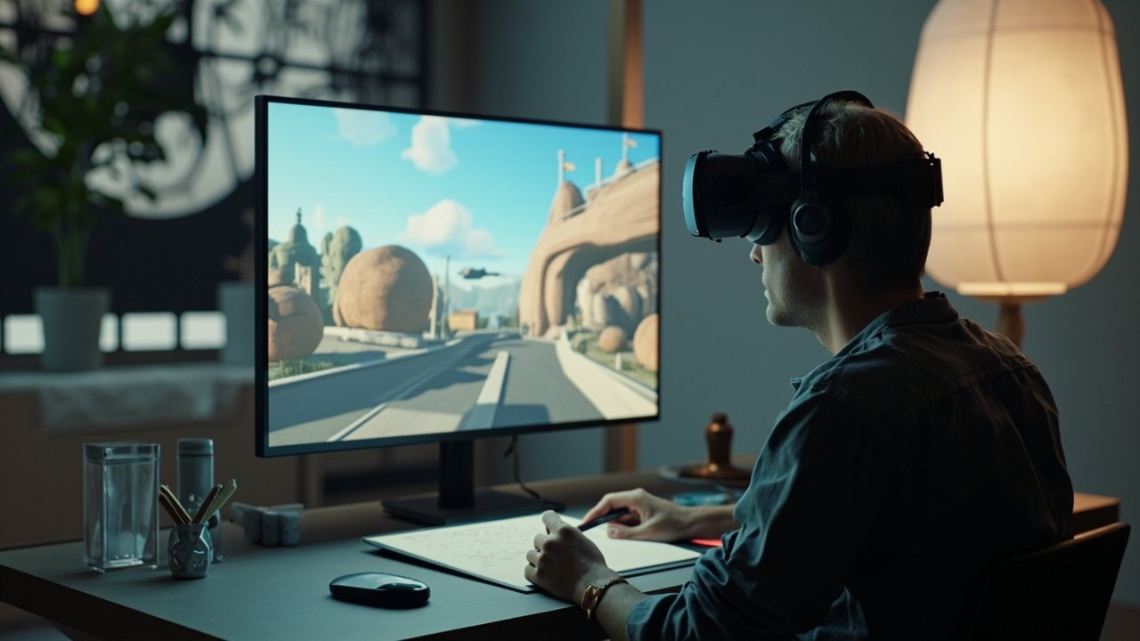 达内教育VR次时代课程怎样完成一个场景作品？模型、贴图与引擎流程