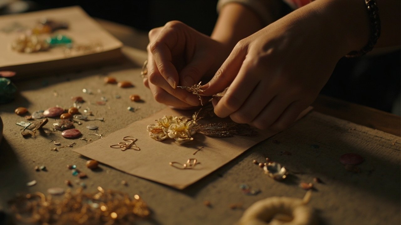 古代发簪凤冠能自己做起吗,秦芳影视全能班饰品与发髻课程拆解